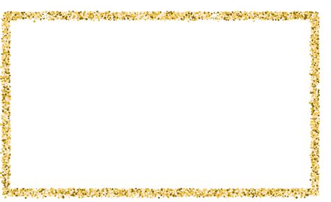 Gold Glitter Frame (Png Transparent) Full Hd