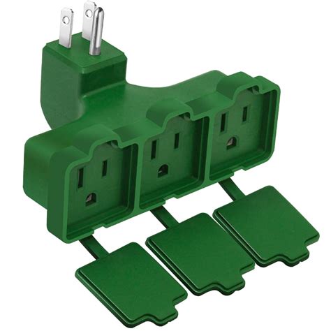 Kasonic 3-Outlet Wall Plug Adapter, Indoor/Outdoor Use, UL Listed ...