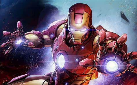 Iron Man, galaxy, superheroes, fan art, DC Comics, IronMan, HD ...