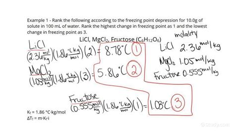 Molal Freezing Point Depression Constant