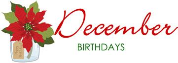 December Birthdays – AfterMath Enterprises