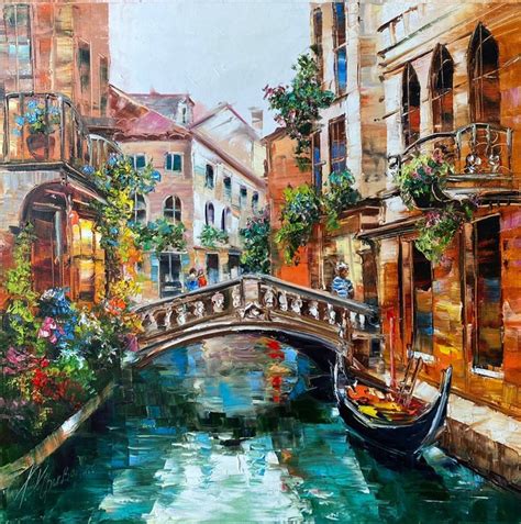 Venice Oil Painting Original Italy Painting Venetian Art Italian ...