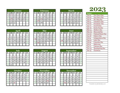 Google Calendar Template 2023 - Printable Template Calendar