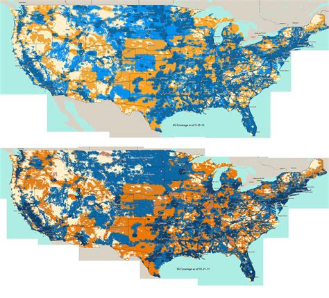 AT&T Hi-Res 3G Coverage Map (US Only) | SolSie.com