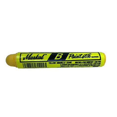 Single Markal B Yellow Tire Chalk Paint Stick Crayon Surface Marker ...