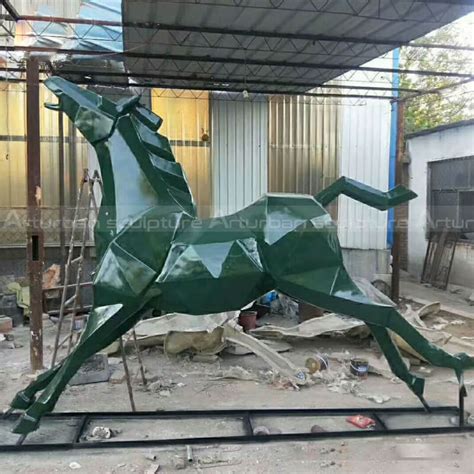 Abstract Horse Sculpture