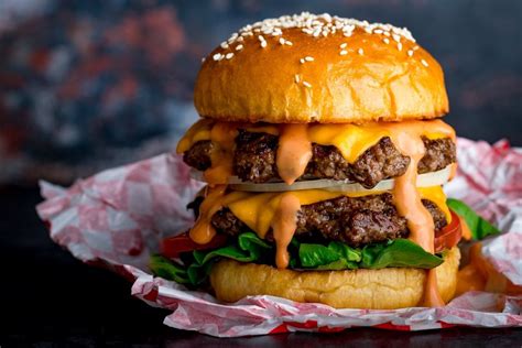 The Ultimate Double Cheeseburger - Nicky's Kitchen Sanctuary