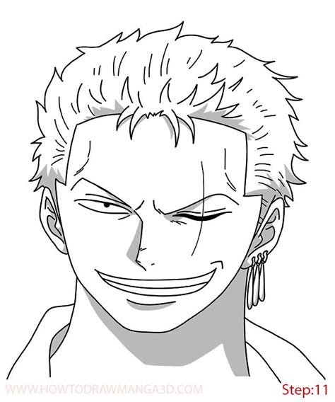 Zoro Face Drawing