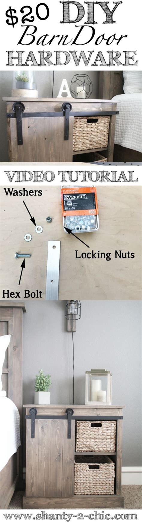 DIY Barn Door Hardware - Only $20 Custom Hardware - Shanty2Chic | Diy ...