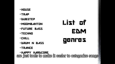 A basic guide to EDM genres - YouTube