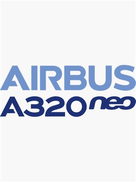 "Airbus A320neo logo" Sticker for Sale by PAMELARUBIO | Redbubble