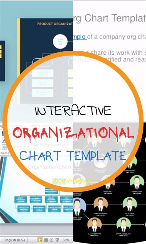 Interactive organizational Chart Template 49875 | DocTemplates