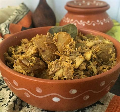 Mochar Ghonto Recipe (Traditional Banana Blossom Curry From West Bengal ...