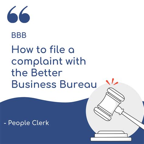 How to file a complaint with the Better Business Bureau (BBB)