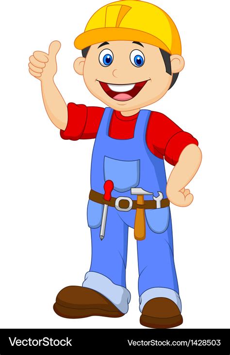 Handyman Clipart Odd Job Construction Worker Clipart Thumbs Up | Images ...