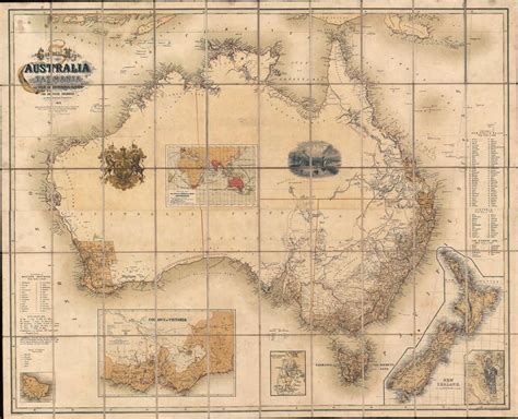 General Map of Australia and Tasmania or Van Diemen's Land shewing The ...