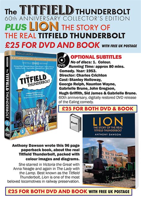 Titfield Thunderbolt Special Offer: DVD plus Book for £25 – Renown Films