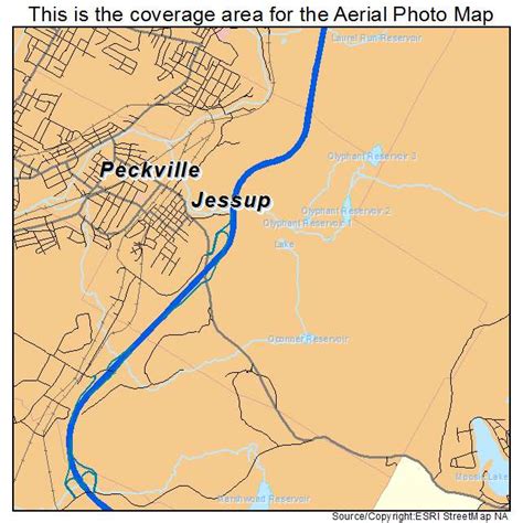 Aerial Photography Map of Jessup, PA Pennsylvania