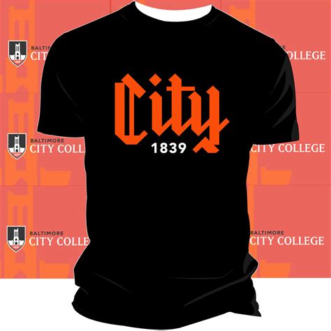 BALTIMORE CITY COLLEGE | COLLEGE LOGO Black Unisex Tee (z) – collegiateluxe