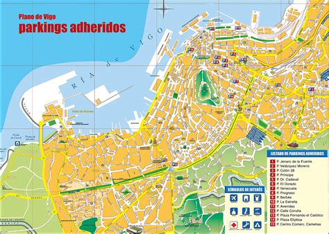 Mapa De Vigo Y Alrededores | Mapa De Rios