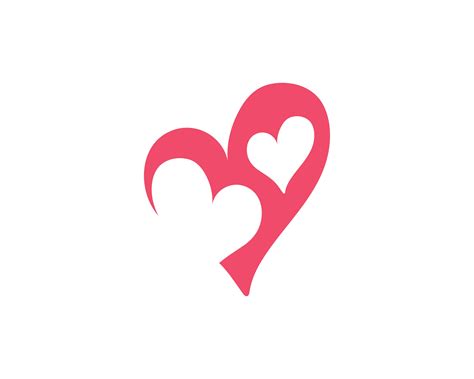 Love heart logo and template 596364 Vector Art at Vecteezy