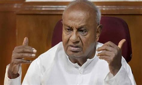 Former Prime Minister H.D. Deve Gowda takes oath as Rajya Sabha member