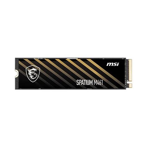 MSI SPATIUM M461 500GB NVME PCIE 4.0 x4 M.2 SSD | READ: UP TO 5000MB/S ...