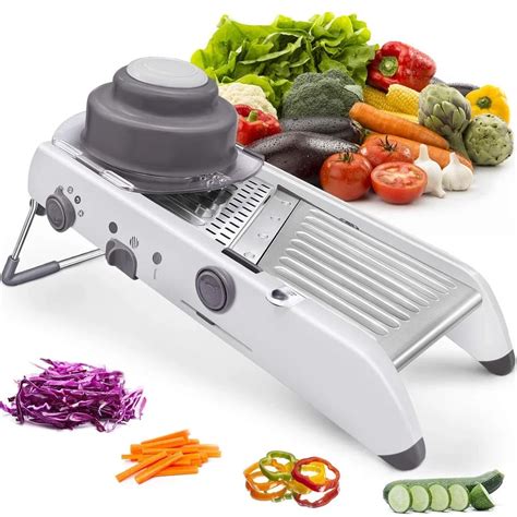 18 Types Adjustable Mandoline Slicer Stainless Steel Vegetable ...