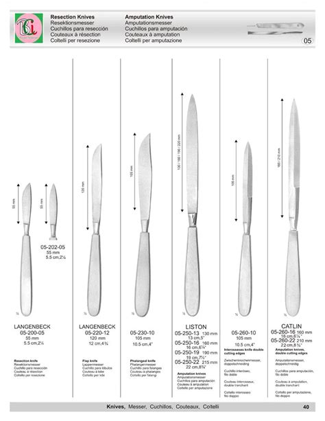 Liston Amputation Knives - Buy Resection Knives Langenbeck Resection ...