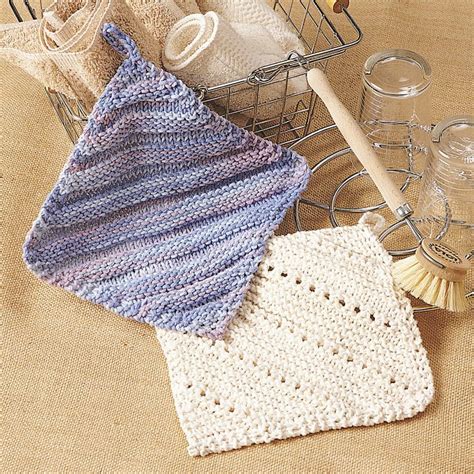 Free Easy Lily Sugar'n Cream Simple Ridge & Eyelet Dishcloth Knitting ...