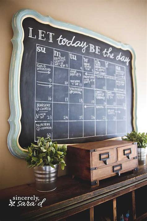 10 Chalkboard Calendar Ideas that Look Amazing | How To Build It