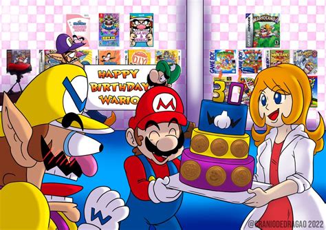 Mario, Luigi, Waluigi, & Mona: Surprise!! | Wario | Know Your Meme