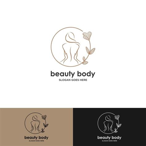 Beauty nature body spa logo design. Vector illustration of beauty woman ...