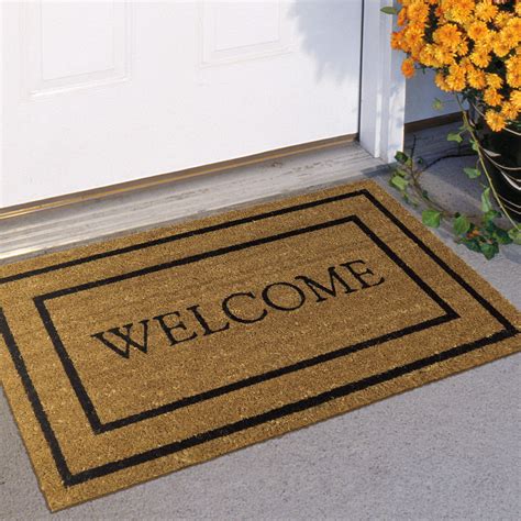 Mainstays Classic Welcome Coir Doormat, 18" x 30" - Walmart.com | Door ...