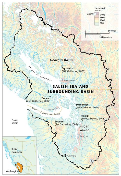 Salish Sea Islands Map