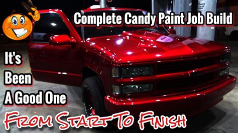 Custom Candy Apple Red Complete Paint Job From Start To Finish OBS 1994 ...