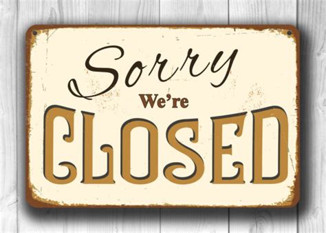 Vintage Open Closed Sign-Vintage Style | Classic Metal Signs