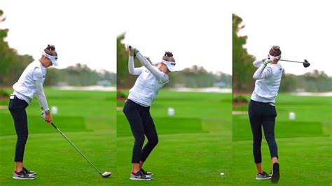 NELLY KORDA GOLF SWING - SLOW MOTION - YouTube