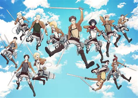 Anime, Armin Arlert, Eren Yeager, Mikasa Ackerman, Attack On Titan ...