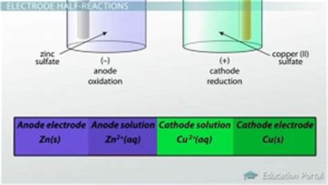 Cathode and Anode Half-Cell Reactions - Video & Lesson Transcript ...