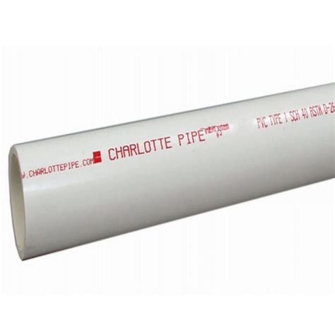 Charlotte Pipe 3/4-in x 5-ft 480-PSI Schedule 40 White PVC Pipe in the ...