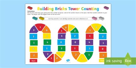 Build A Tower Counting Board Game (teacher made)