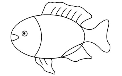 Fish Outline Drawing For Kids