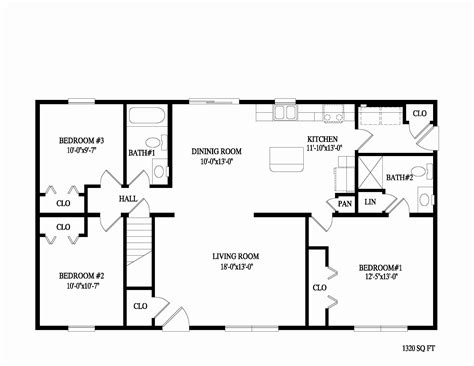 3 Br Ranch Floor Plans - floorplans.click