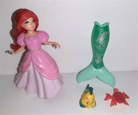 Polly Pocket 3.5" Doll Figure Disney Little Mermaid ARIEL Flounder ...