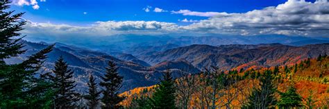 Appalachia in Fall Colors Mountain Panoramic Picture Blue - Etsy