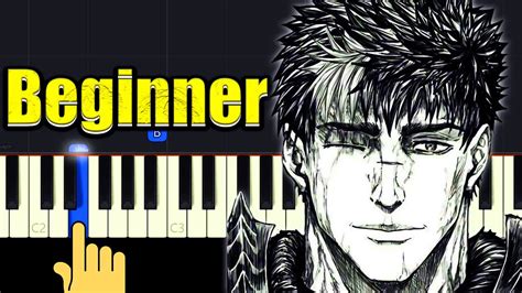 Berserk Guts Theme - Piano Tutorial For Beginners + Music Sheets - YouTube