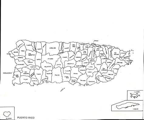 Mapa De Puerto Rico Con Pueblos - Printable Online