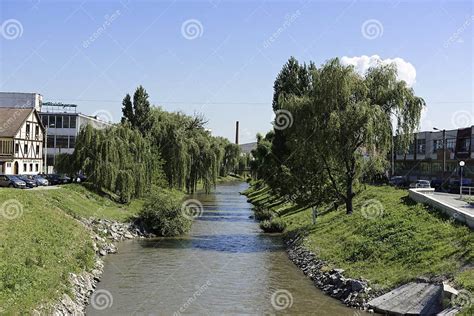 Cibin River Sibiu Romania View from Cibin Bridge Editorial Stock Photo ...