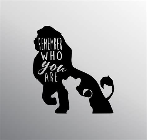 Lion King Svg Remember Who You Are Svg Lion King Cricut - Etsy Australia